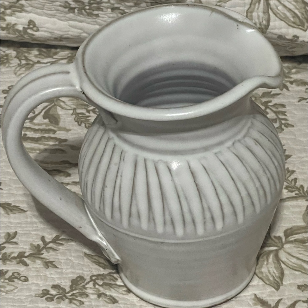 Classic Gray Ceramic Pitcher